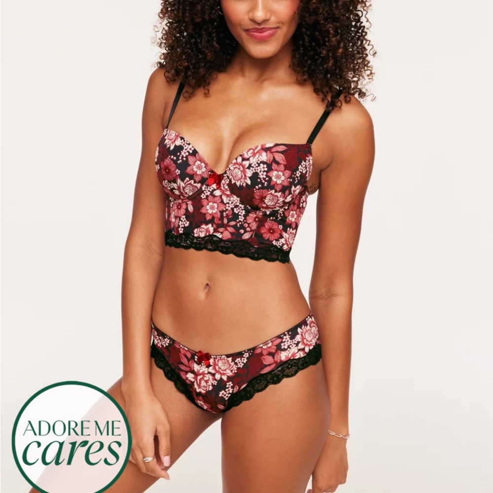 NWT Adore Me Meissa Push Up Bra & panty 38C/XL panty